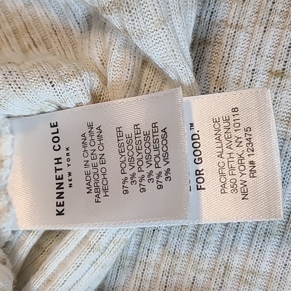 Kenneth Cole Ribbed Blouse - Picture 7 of 9
